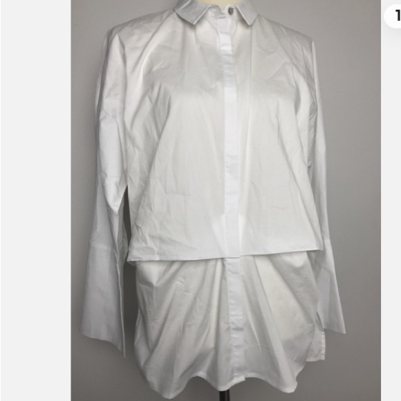 MarlaWynne Tops - MarlaWynne Layers White Button-Up Shirt